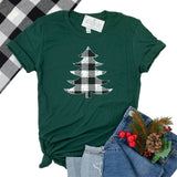 BUFFALO PLAID TREE ADULT SHIRT - FOREST