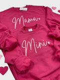 PUFF PINK ON PINK MAMA SWEATSHIRT