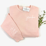 GRANDMA CUSTOM SLEEVE SWEATER - ROSE