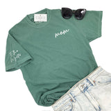 MOM CUSTOM SLEEVE TEE - GREEN