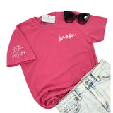MOM CUSTOM SLEEVE TEE - PINK