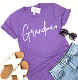 GRANDMA HEART PURPLE TEE