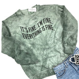 IT'S FINE. I'M FINE. COLORBLAST SWEATSHIRT