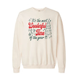IT'S THE MOST WONDERFUL TIME - COMFORT COLORS SWEATSHIRT - ADULT