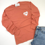 MAMA LONG SLEEVE POCKET - TERRACOTTA