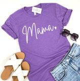 MAMA HEART PURPLE TEE