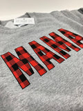 MAMA BUFFALO PLAID SWEATSHIRT