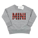 MINI BUFFALO PLAID KIDS SWEATSHIRT