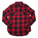 WOMENS RED BUFFALO PLAID FLANNEL