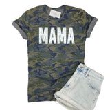 VINTAGE CAMO MAMA SHIRT