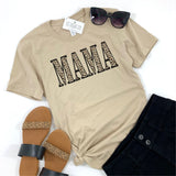MAMA LEOPARD TAN TEE