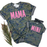 VINTAGE CAMO MAMA SHIRT - PINK