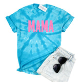 MAMA TURQUOISE TIE DYE SHIRT