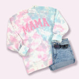 MAMA COTTON CANDY TIE DYE SWEATSHIRT