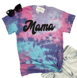 MAMA COTTON CANDY TIE DYE SHIRT