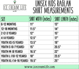 BEAR FAMILY RAGLANS - INFANT, TODDLER, YOUTH, ADULT - Ice Cream Life