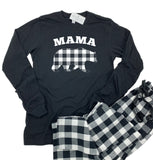 MAMA BEAR BUFFALO PLAID LONG SLEEVE