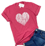 DISTRESSED HEART SHIRT - Ice Cream Life
