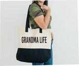 GRANDMA LIFE CANVAS TOTE BAG