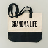 GRANDMA LIFE CANVAS TOTE BAG