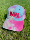 MAMA TIE DYE HAT BASEBALL CAP