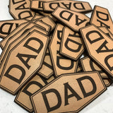 DAD LEATHER PATCH HAT - CAMO