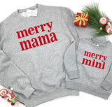 MERRY MAMA SWEATSHIRT - GRAY