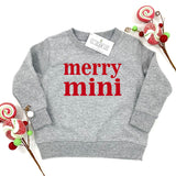 MERRY MINI SWEATSHIRT - GRAY