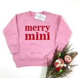 MERRY MINI SWEATSHIRT - PINK