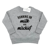 MILK AND MISCHIEF KIDS SWEATSHIRT