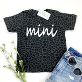 BLACK LEOPARD MINI TEE