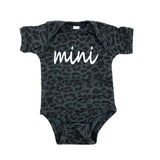 BLACK LEOPARD MINI BODYSUIT