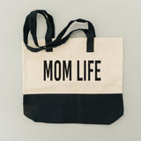 MOM LIFE CANVAS TOTE BAG