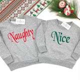 NAUGHTY OR NICE KIDS SWEATSHIRT