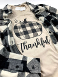 THANKFUL PLAID PUMPKIN TEE