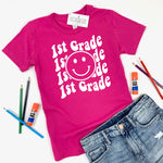 RETRO 1ST GRADE TEE - PINK