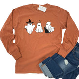 HALLOWEEN GHOSTS ADULT LONG SLEEVE - YAM