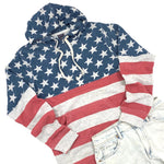 AMERICAN FLAG HOODIE - ADULT