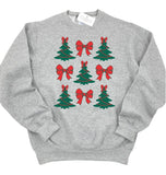 BOWS AND TREES GRAY SWEATSHIRT - ADULT