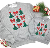 BOWS AND TREES GRAY SWEATSHIRT - KIDS