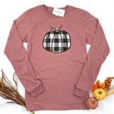 PLAID PUMPKIN ADULT LONG SLEEVE