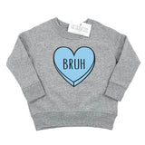 BRUH CANDY HEART KIDS SWEATSHIRT