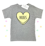 HUGS CANDY HEART KIDS TEE