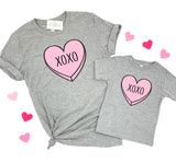 XOXO CANDY HEART KIDS TEE