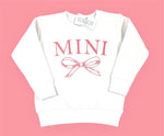 MINI PINK BOW SWEATSHIRT