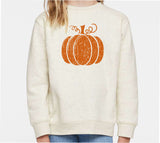 ORANGE VINTAGE PUMPKIN KID SWEATSHIRT