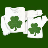 GLITTER SHAMROCK SWEATSHIRT - ADULT