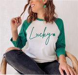 LUCKY SHAMROCK ADULT RAGLAN