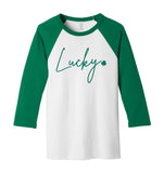 LUCKY SHAMROCK ADULT RAGLAN