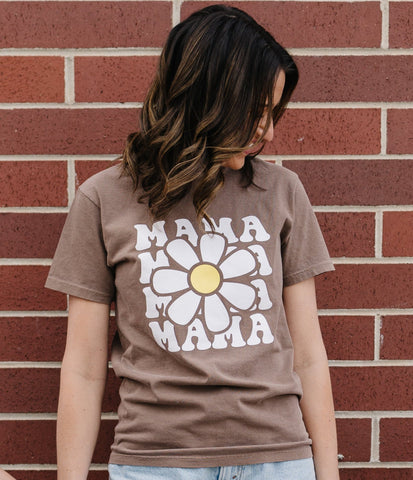 MAMA DAISY BROWN TEE